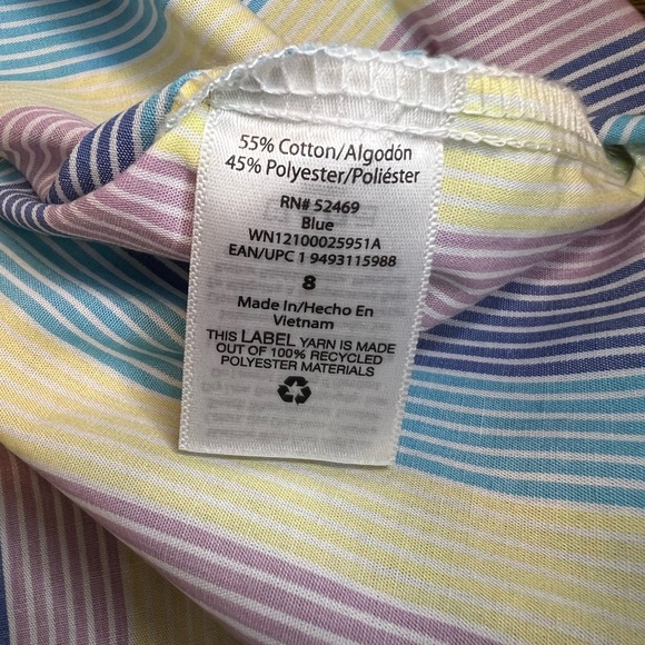 Wonder Nation Pastel Striped Shirt - Picture 6 of 7